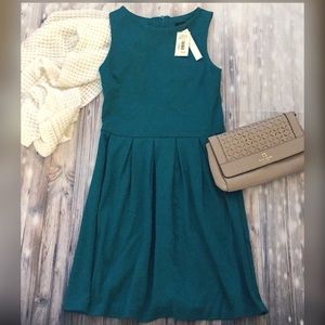 Bloomingdales Aqua Dark Green Dress
